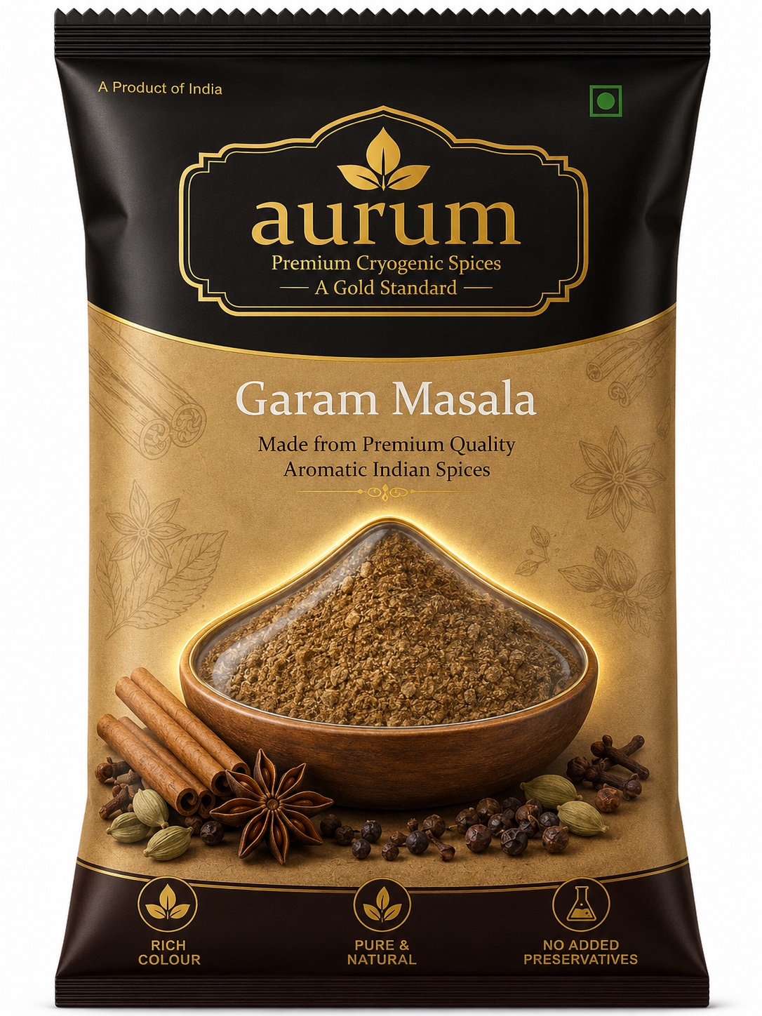Aurum premium Garam Masala spice packet